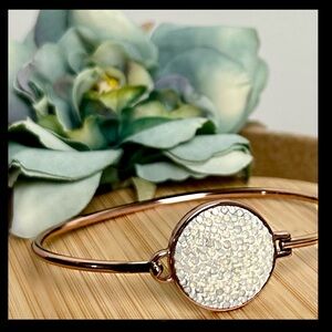 Kate Spade Rose Gold Bracelet with White Disc
